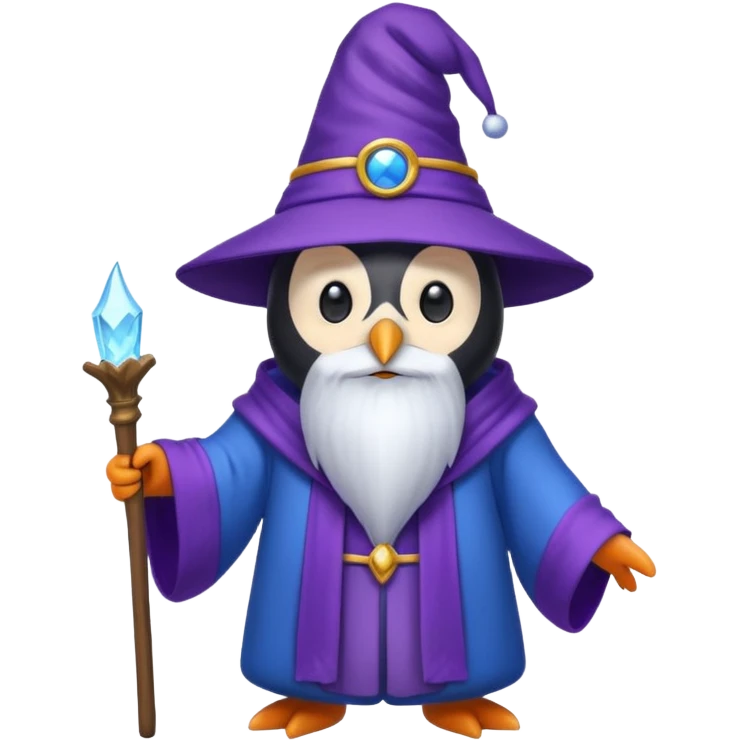 Penguin Wizard emoji