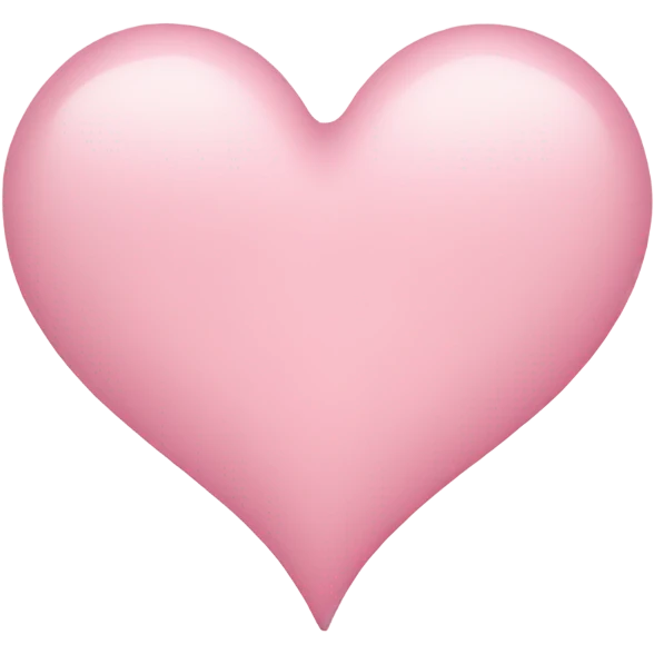 Light pink heart  emoji