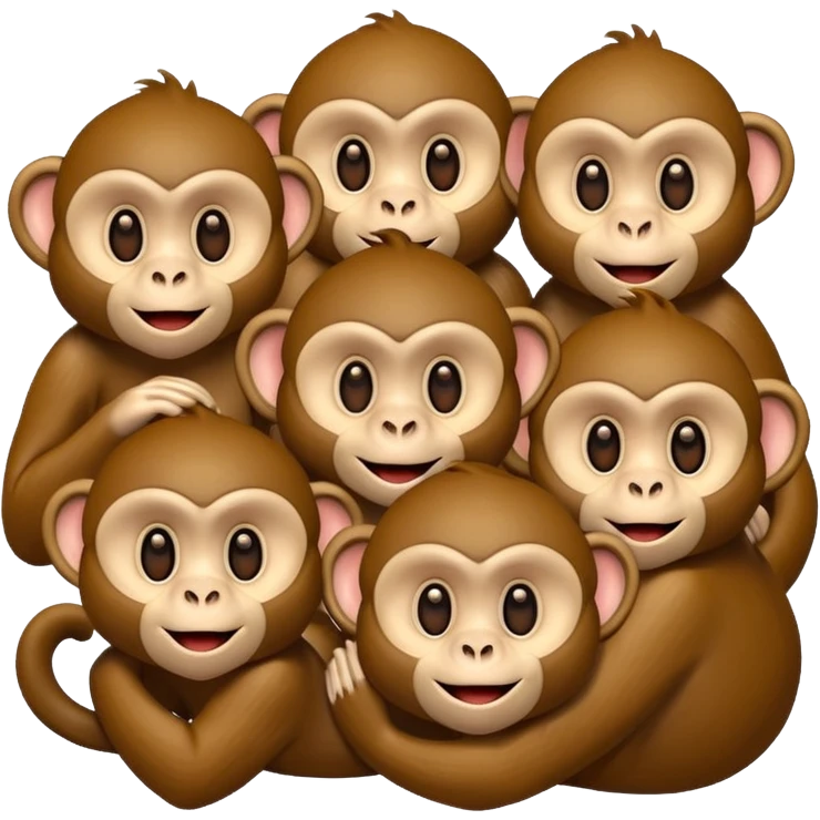  monkeys emoji