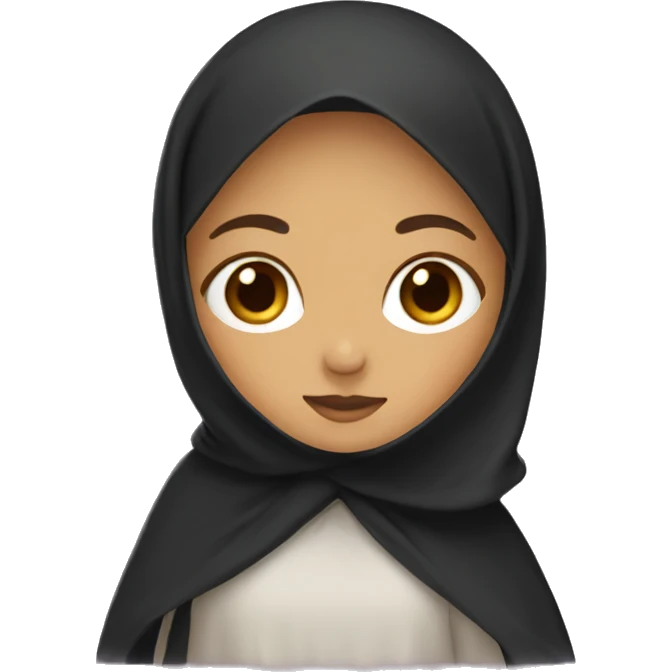 Girl with a khimar  emoji