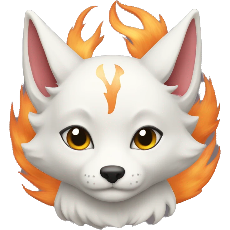 kitsune white take heart emoji