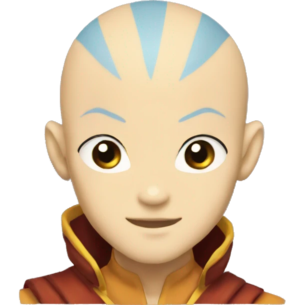 Aang in avatar state from avatar the last air bender emoji