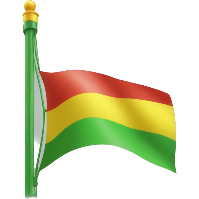 green, yellow and red flag emoji