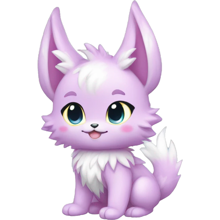 Anthro-Pastel-Fur-Sona-Chibi-Shiny-Fakémon full body emoji