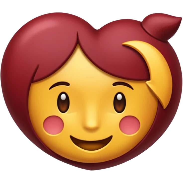 bordo kurdele koyu renk  emoji