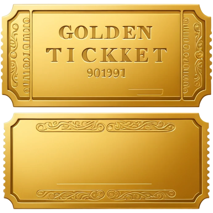 Golden ticket  emoji