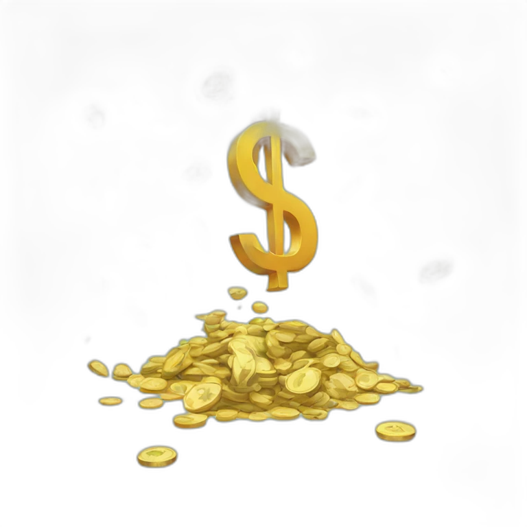 money falling emoji