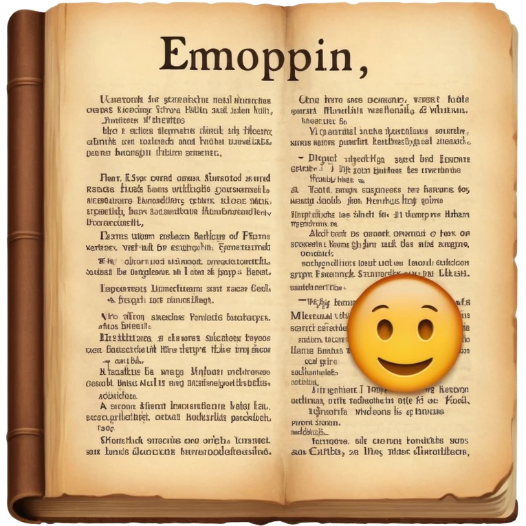 Dictionary page with definition emoji