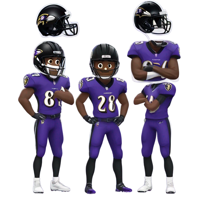 Baltimore ravens players  emoji