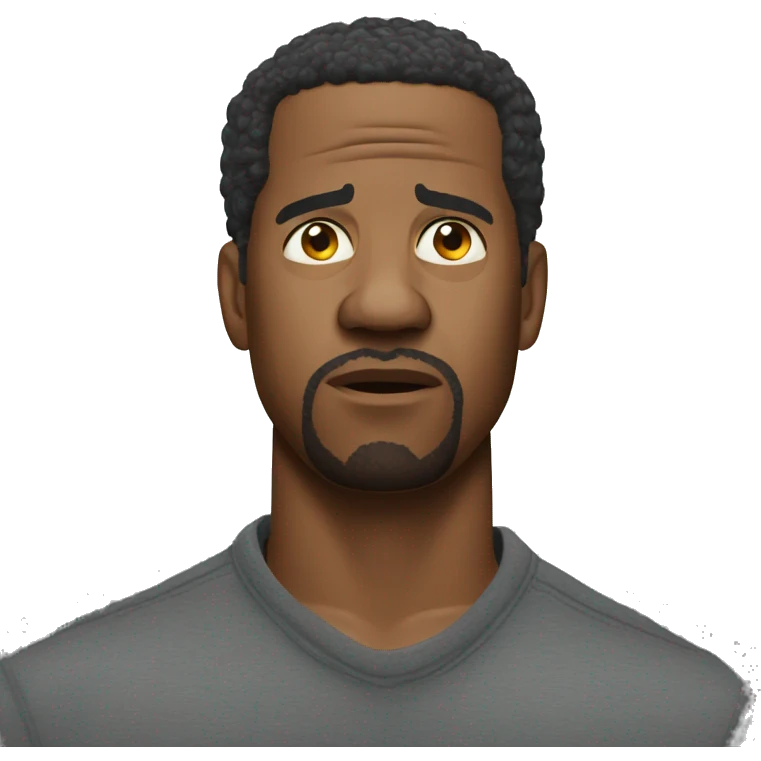 Denzel Washington upset emoji
