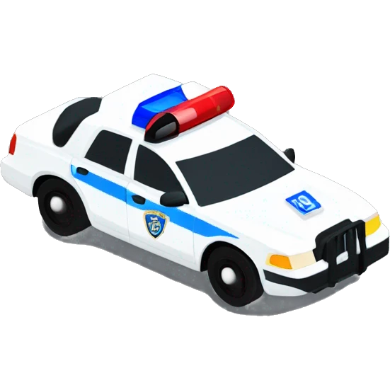 Cop car chasing emoji