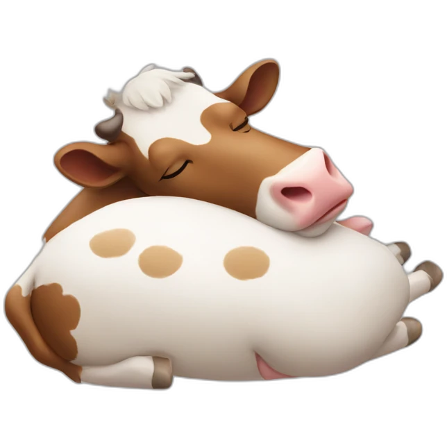 sleeping cow emoji