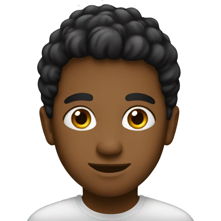 Simple black emoji