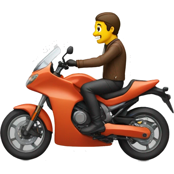 Livreur en moto emoji