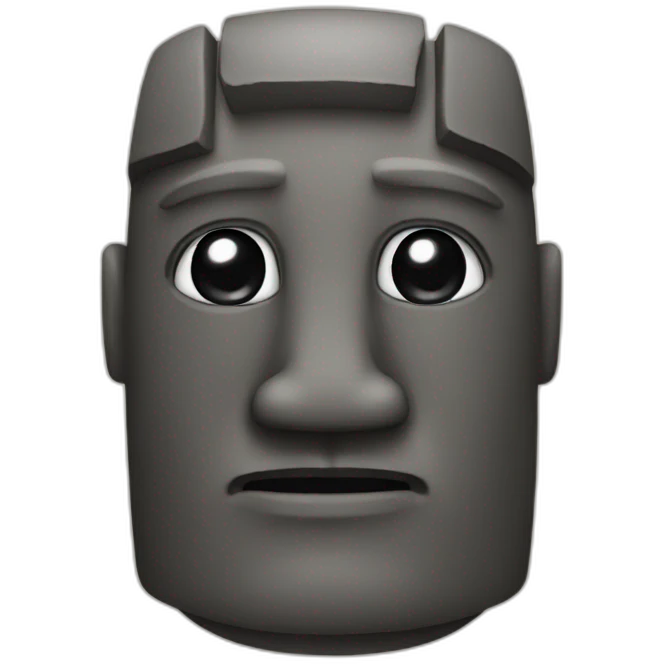 cute moai emoji