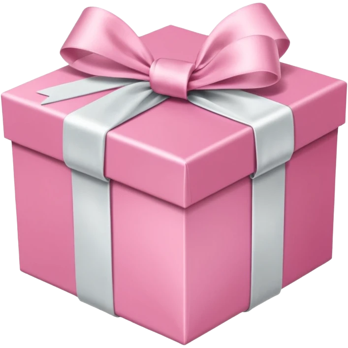 pretty pink gift box emoji