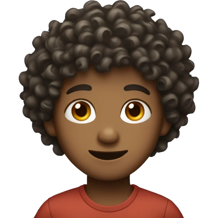 Curly Haired Boy emoji