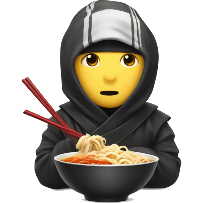 ninja eating ramen emoji