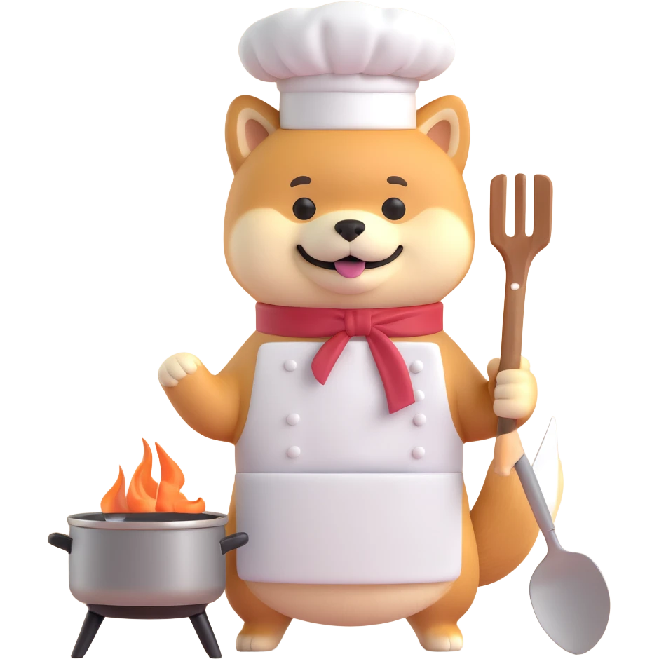 shiba inu cooking emoji