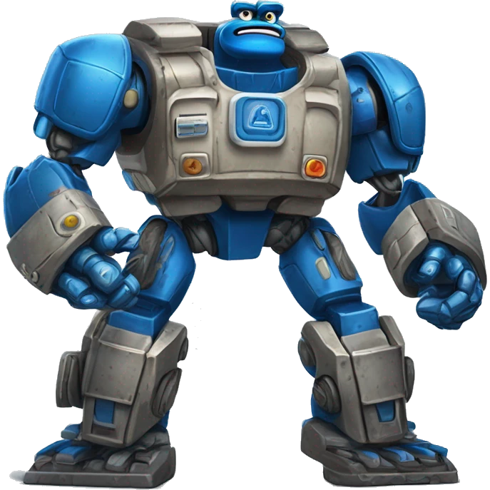 Cookie Monster Auto-Bot:
Crunchload
A bulky blue Autobot with a massive mouthplate and powerful arms. Crunchload can crush obstacles with his “chomper jaws” and transform into an armored transport truck for carrying supplies—or cookies! emoji