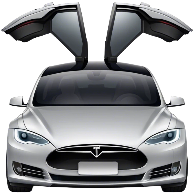 Tesla Model S - Tesla (Model Year: 2022) (Iconic colour: Silver) emoji