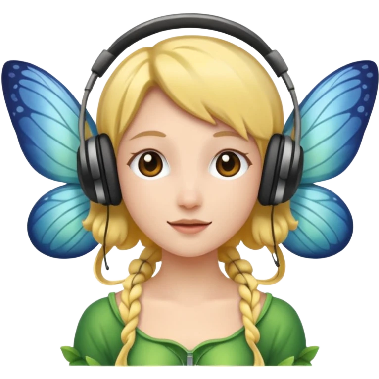 fairy headpones emoji