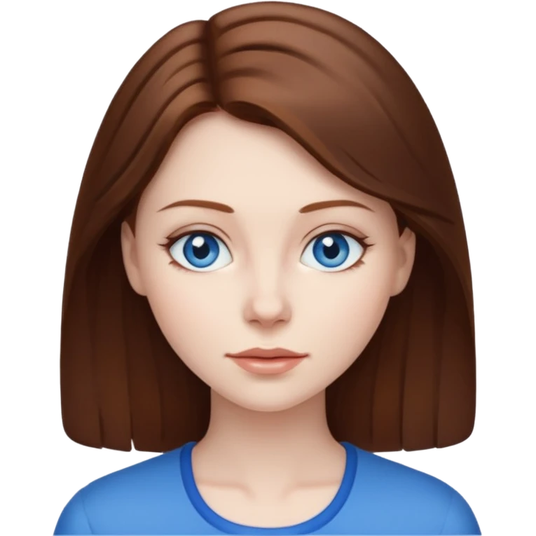 Zumbie hair Brown famele emoji