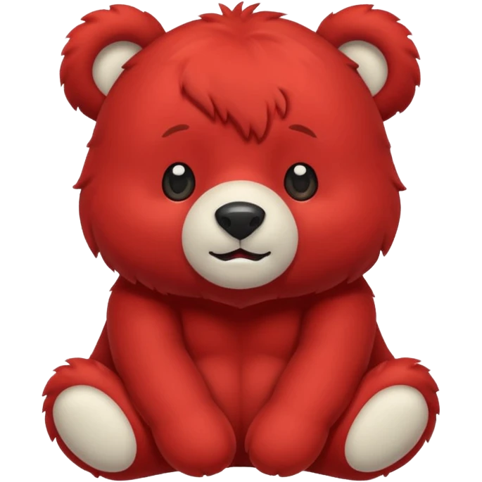 red bear emoji