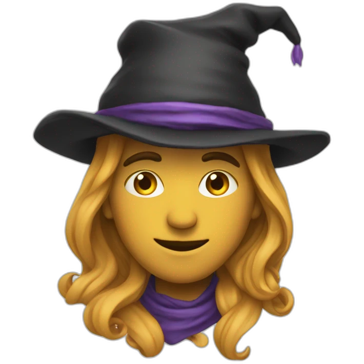 sorcière qui rie emoji