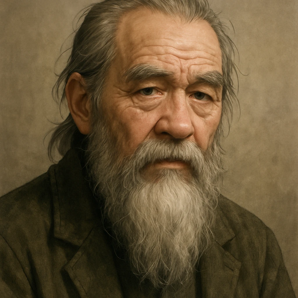 realistic anime style old man with a beard emoji