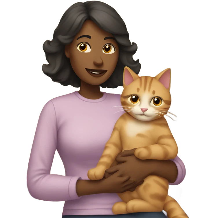 Mom hold cat emoji
