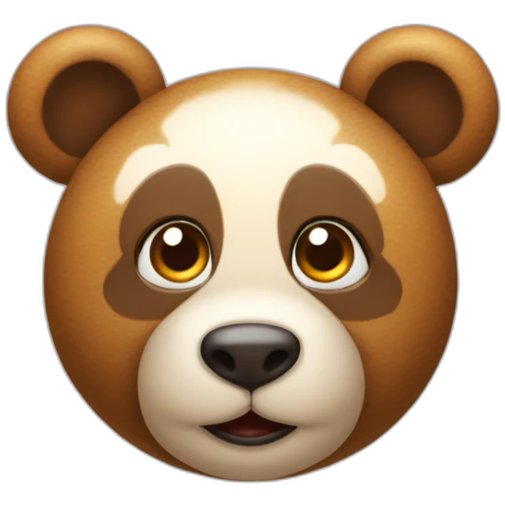Nounours avec des cœurs dans yeux les yeux emoji
