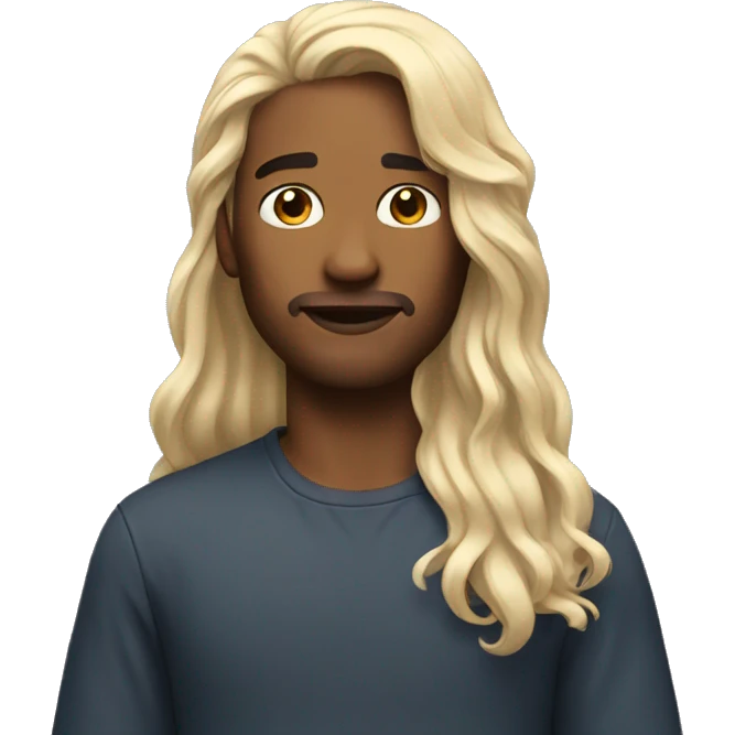 neck long hair  emoji