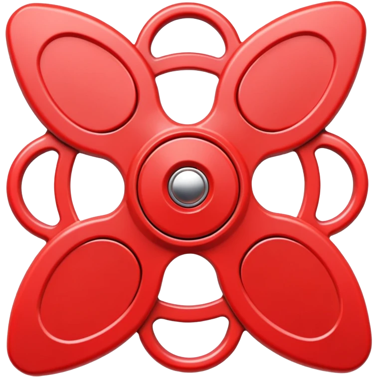 Red Fidget Spinner emoji