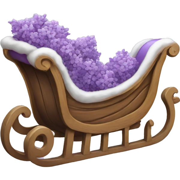 lilac sleigh emoji