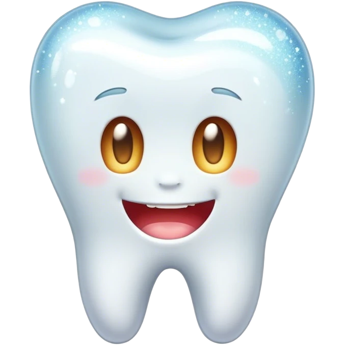 Sparkly tooth emoji