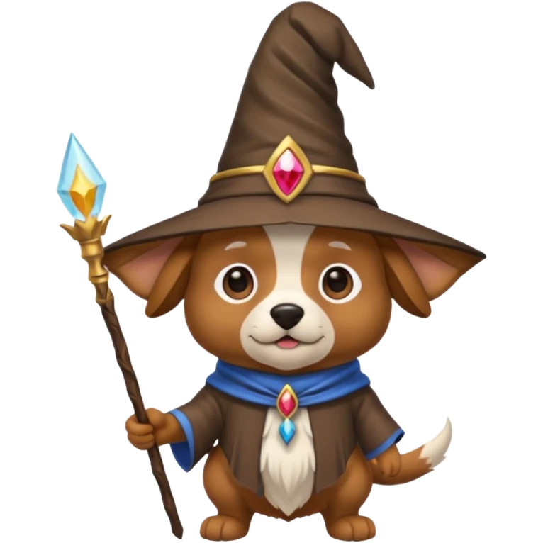 Dog wizard emoji