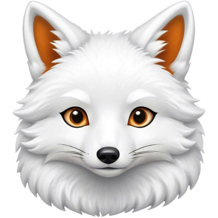 White Fox  emoji