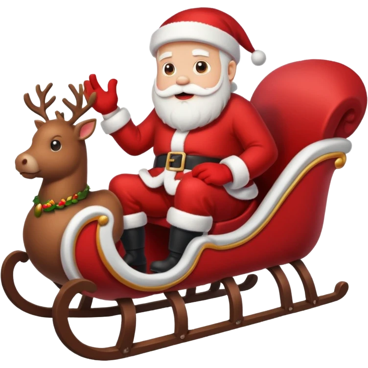 santa sleigh emoji