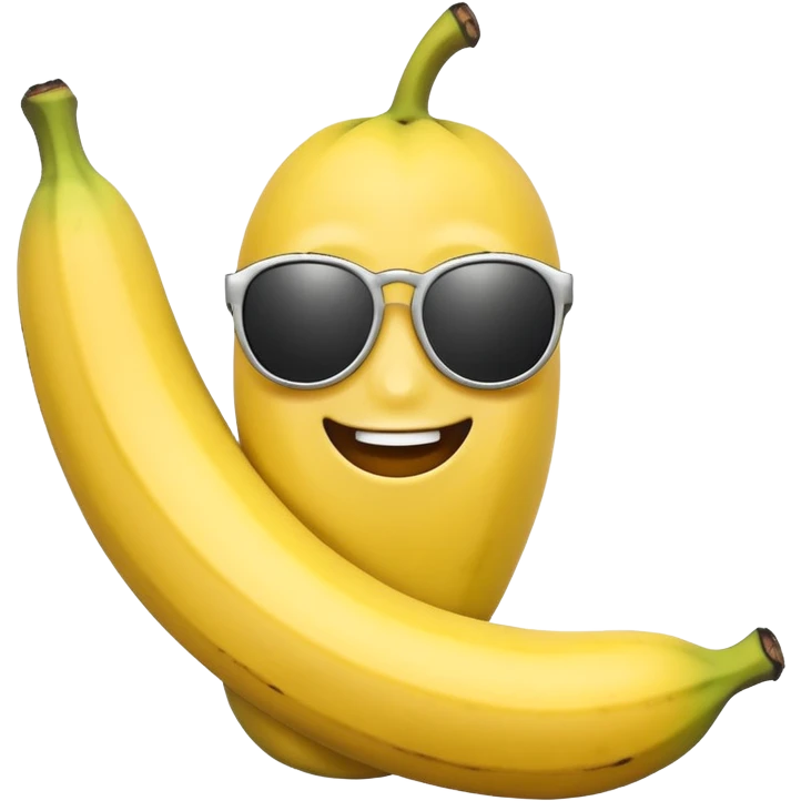 Peely from fortnite as banana with sunglasses on emoji