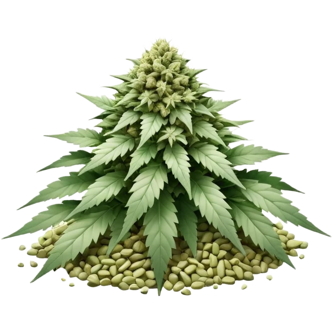 white color marijuana, no color emoji