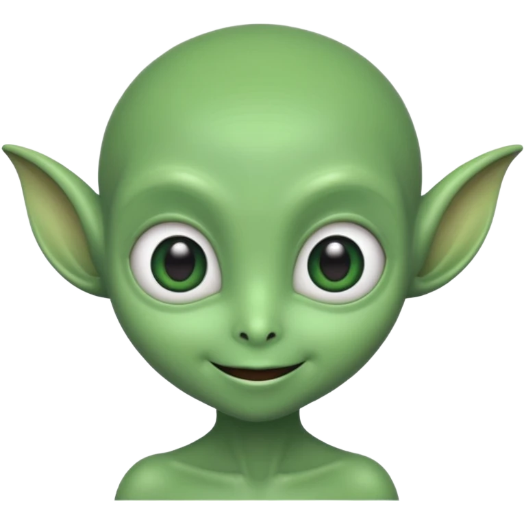 A cute alien emoji