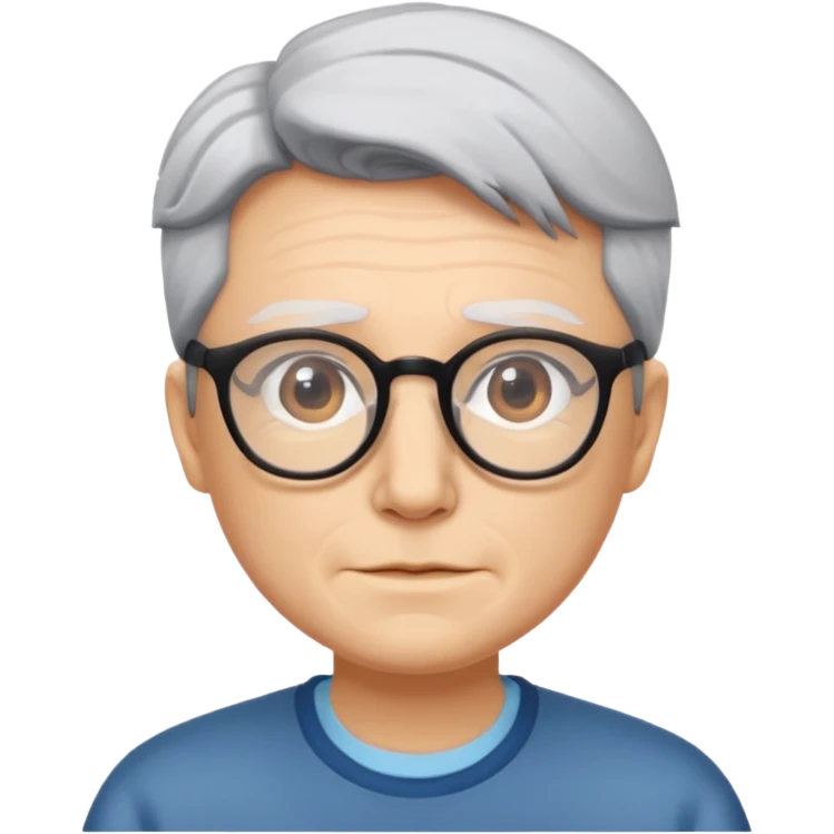 Gojo with glasses and no wrinkles emoji