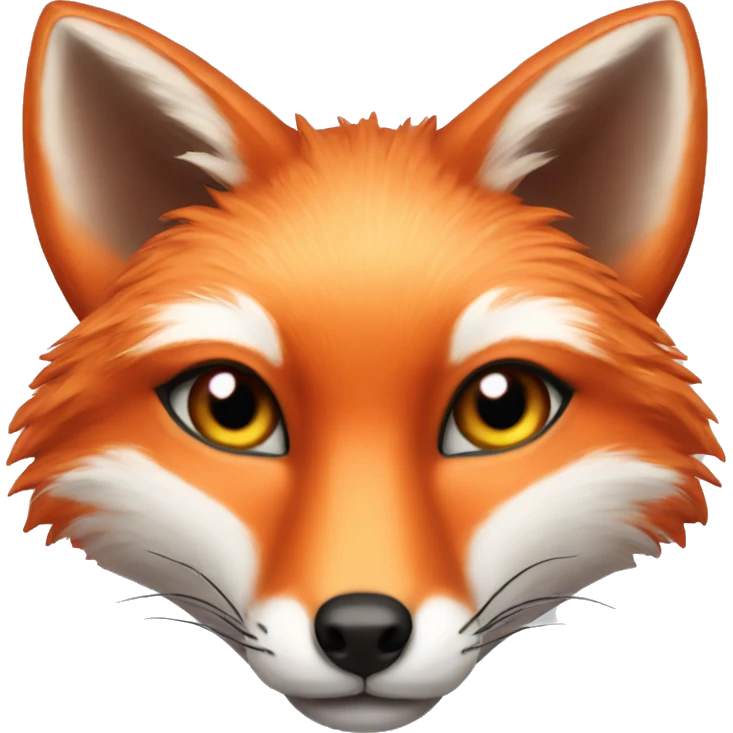 lush red fox face with hearts in eyes and  female  emoji