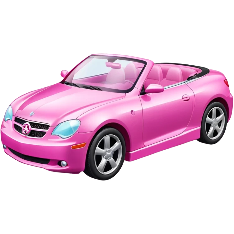 pink barbie convertible car emoji
