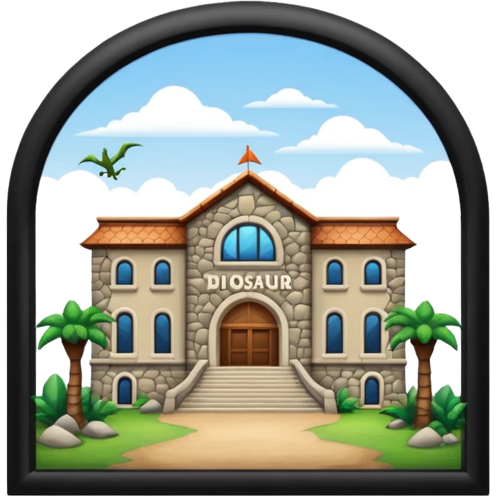 Dinosaur Museum Building emoji
