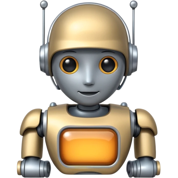 Cute Robot assistant emoji