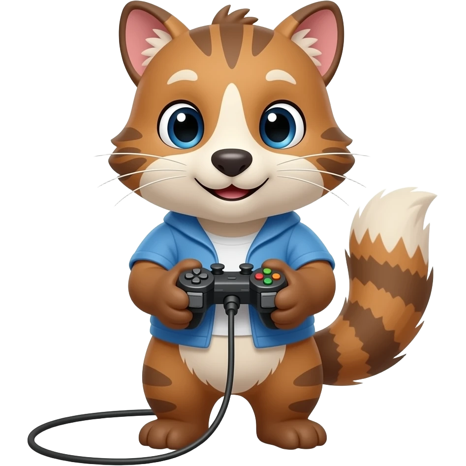 animal playing video games emoji