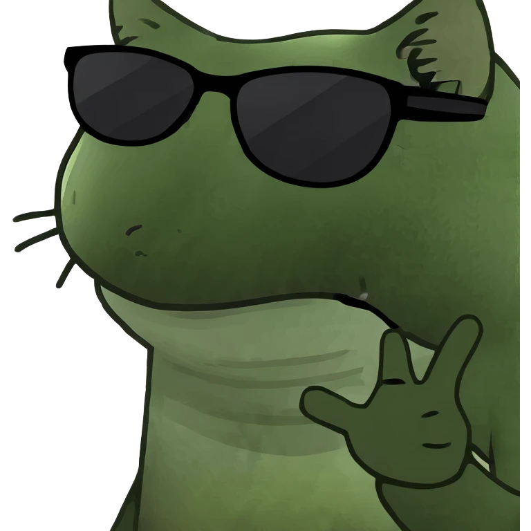 Cat with sunglasses emoji
