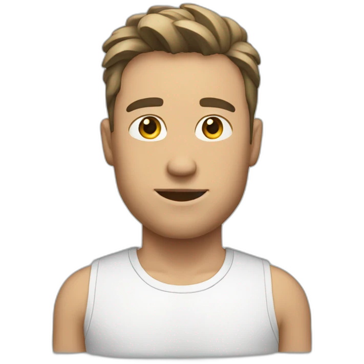 Fit White Guy emoji